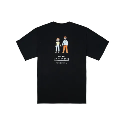 New Balance x ZERO PER ZERO Set in Sleeve T Shirt Men's Black