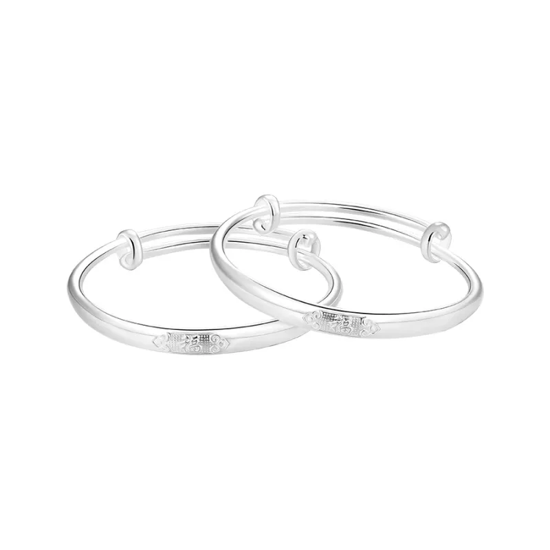 SINO GEM 999 Fine Silver Bangles Kids'-0