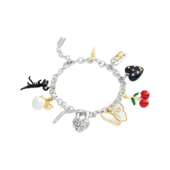 COACH Brass Plated Resin Glass Pearl Glass Enamel Cubic Zircon Bracelets Women's Silver