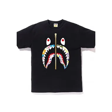 A BATHING APE Multi Camo Milo Shark Tee FW20-0