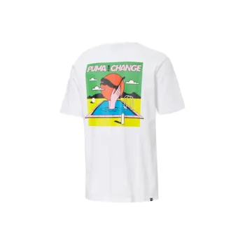PUMA Set in Sleeve T Shirt Men's White