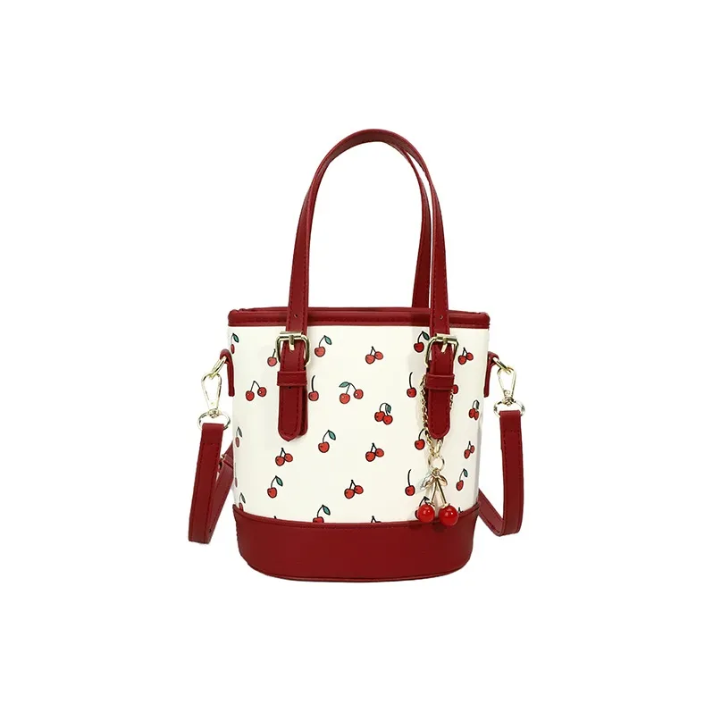 SWIMADE PU Handbag Regular Women's White/Burgundy/Yellow-14
