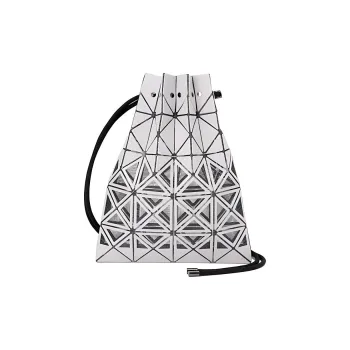 ISSEY MIYAKE Frame Artificial Leather Cell Phone Pouch Shoulder Bag Crossbody Bag Unisex Light Gray