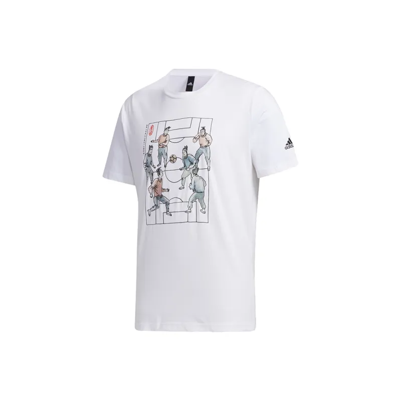 Adidas T Shirts Men White-0