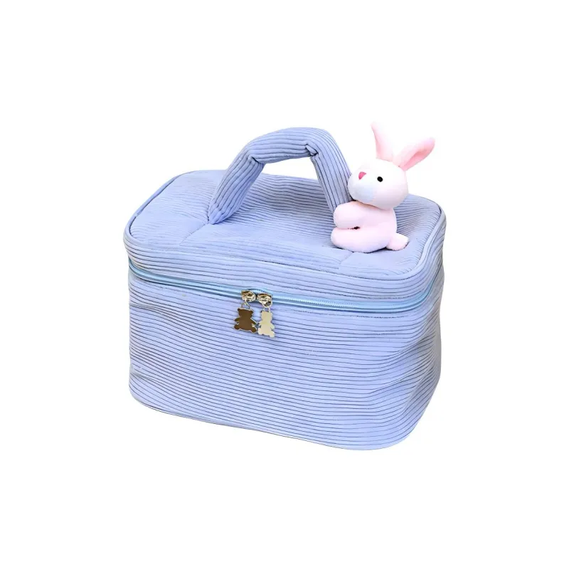 Boniu Polyester Makeup Bag Unisex White/Pink/Purple/Blue-2