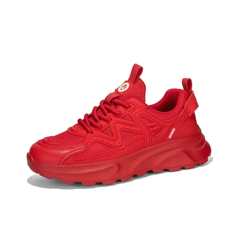 King Jinmai Slip Resistant Breathable Height Increasing Low Top Chunky Sneakers Men's-10