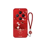 China Red-DW Floral Bird Butterfly Chain Red+Floral Bracelet