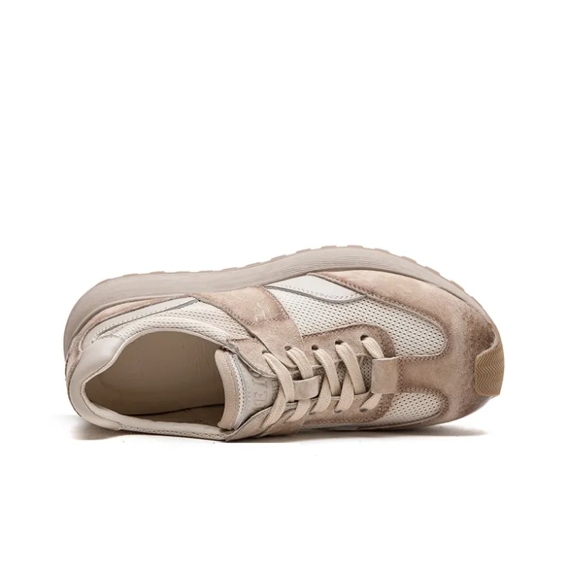 Chibang Height Increasing Lightweight Breathable Low Top Chunky Sneakers Women's-10