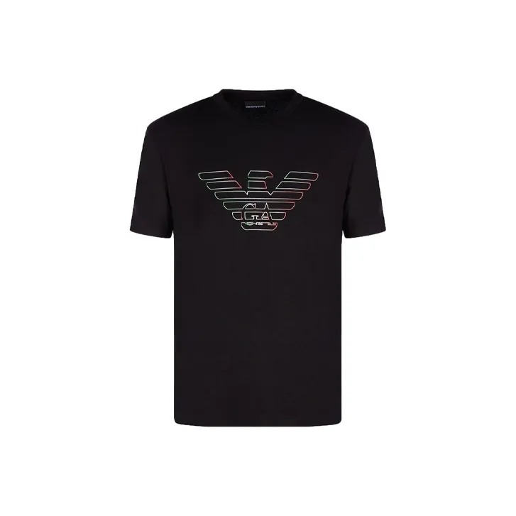 EMPORIO ARMANI T Shirts Men Black-0