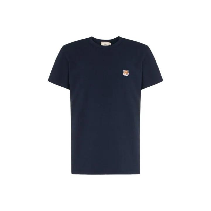 Maison Kitsune T Shirts Men Dark Blue-0