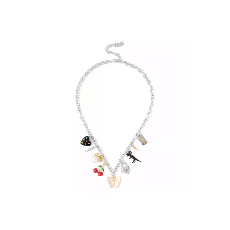 COACH Brass Plated Necklaces Women's Silver-0