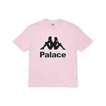 Kappa X PALACE T Shirts Unisex Pink
