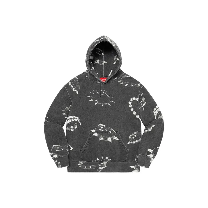 Supreme Studded Collars Hooded Sweatshirt-0