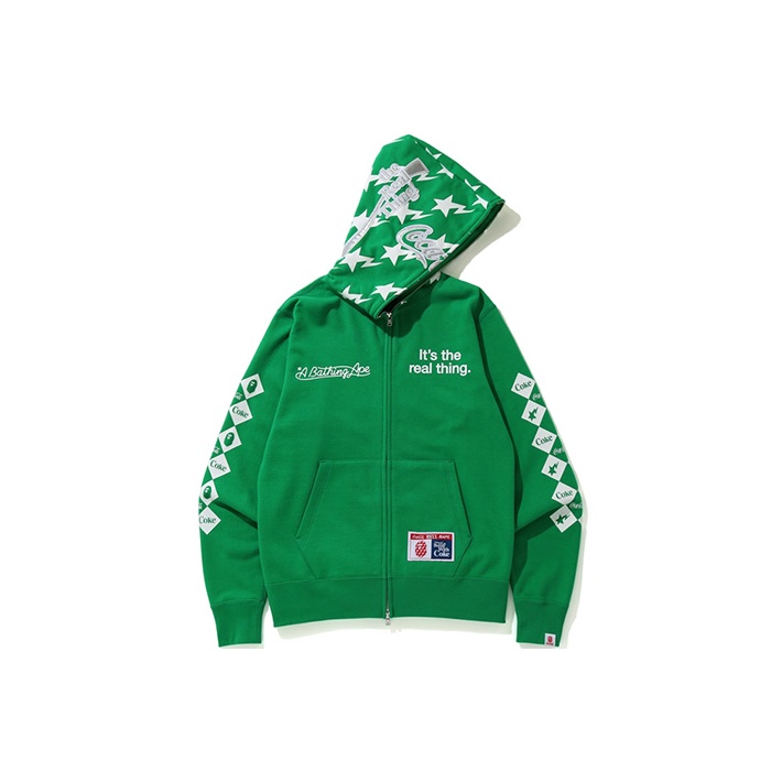 A BATHING APE X Coca Cola Full Zip Hoodie - POIZON