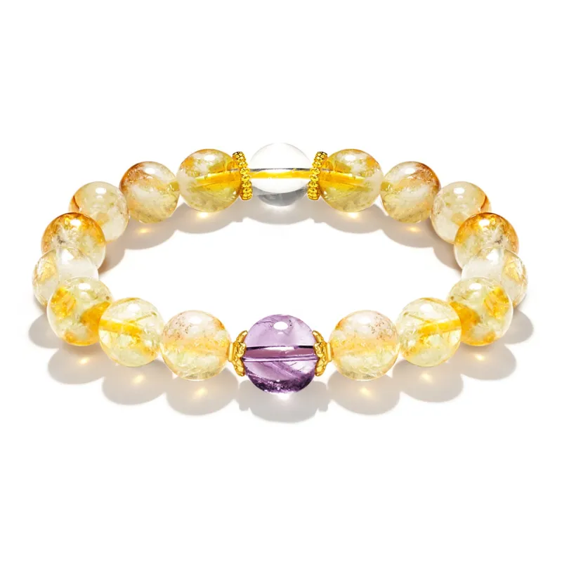 Jodie&Kevin Natural Citrine Bracelets Unisex-4
