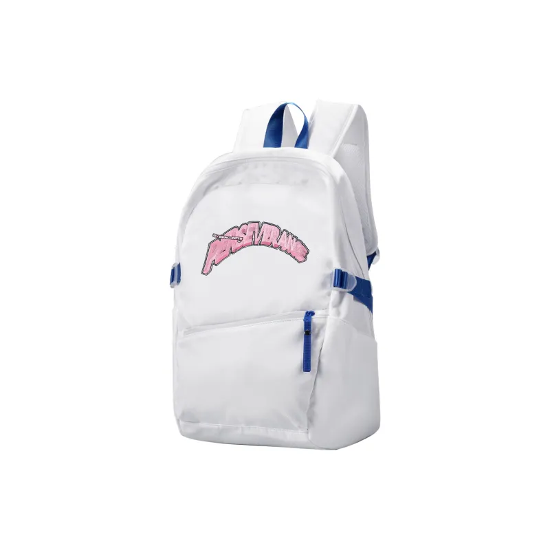 DRACONITE Polyester Backpack For Students Regular Unisex White-1