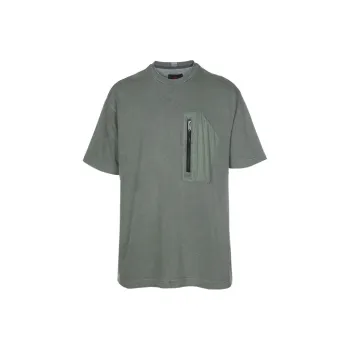 Jordan Drop Shoulder Sleeve T Shirt Men's Spiral Sage Green