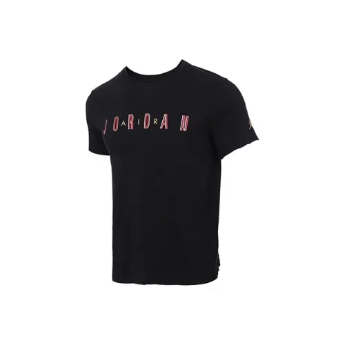 Jordan Set in Sleeve T Shirt Men's Black