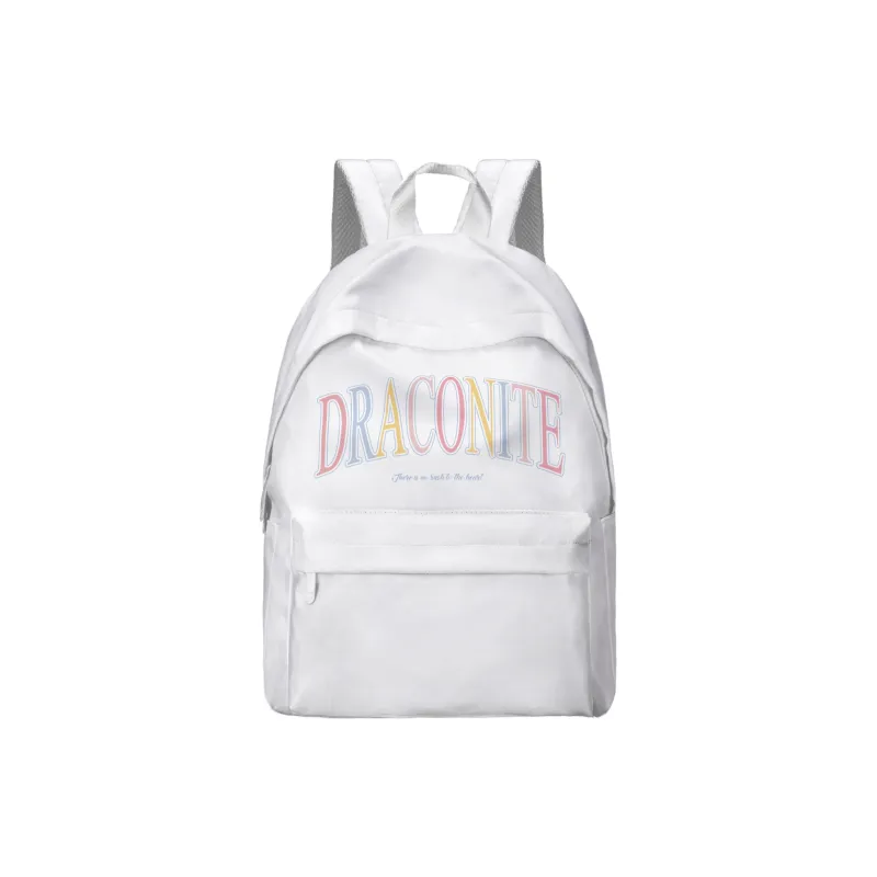 DRACONITE Polyester Backpack Laptop Bags Unisex White-10