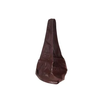 Kikawa Card PU Croissant Bag, Shoulder Bag Medium Size Women's Pine Nut Brown
