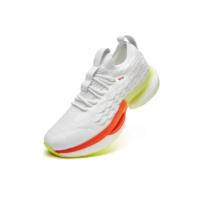 VOIT Slip Resistant, Breathable, Lightweight Low Top Marathon Running Shoes Unisex White-2