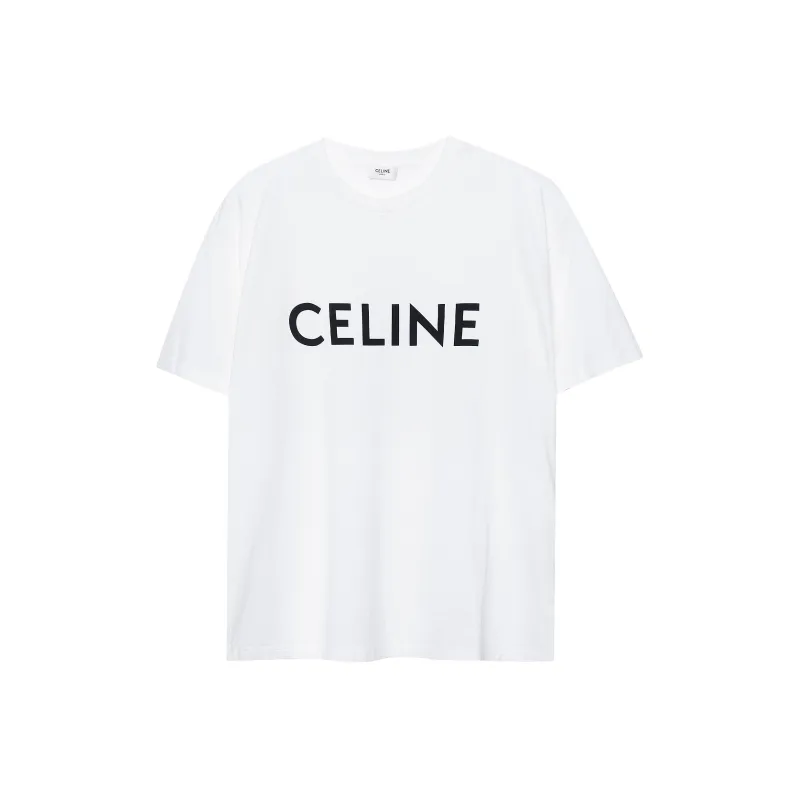 CELINE Loose T SHIRT In Cotton Jersey-0