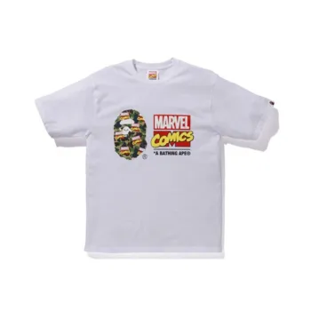 A BATHING APE X Marvel Camo Tee