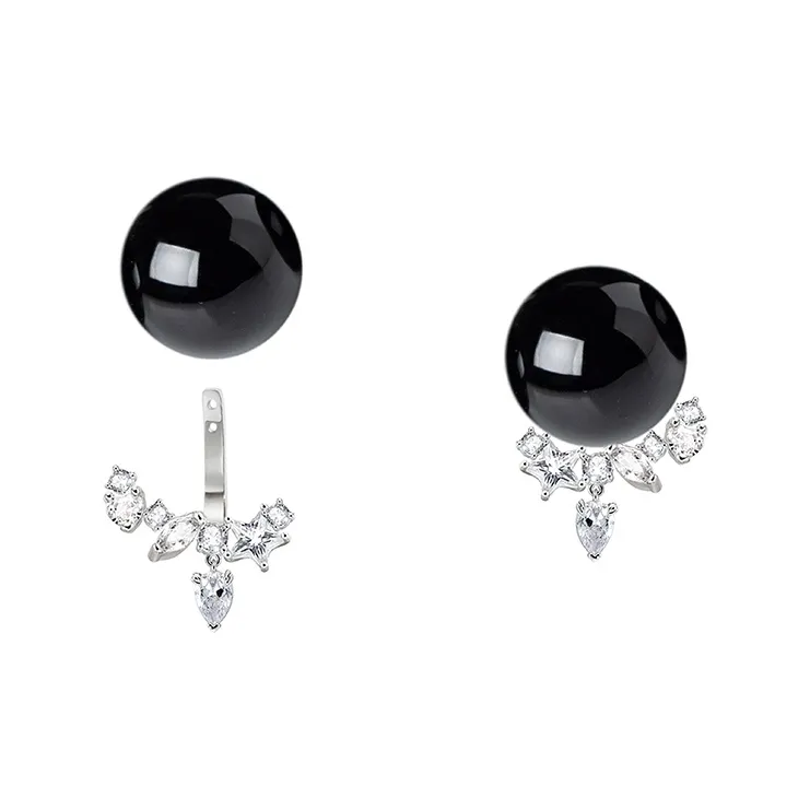 Masw Pearl Stud Earrings Women's-5