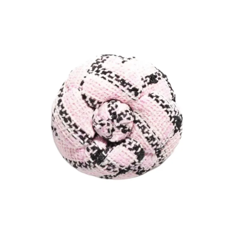 CHANEL Cotton Brooches Women's Pink-0