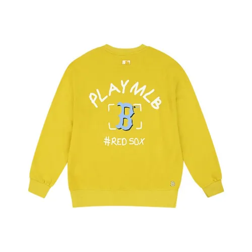 MLB Raglan Sleeve T Shirt Unisex Beige Yellow