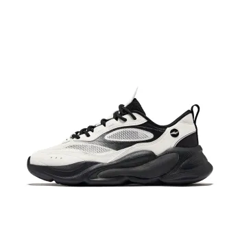 Erke Wear Resistant Breathable Height Increasing Low Top Casual Shoes Women's Microcrystal White/Jet Black