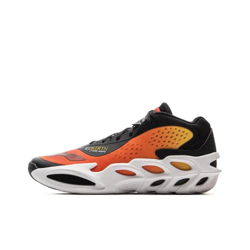 LiNing XinSheng Mid Top Basketball Shoes Men
s Black Red