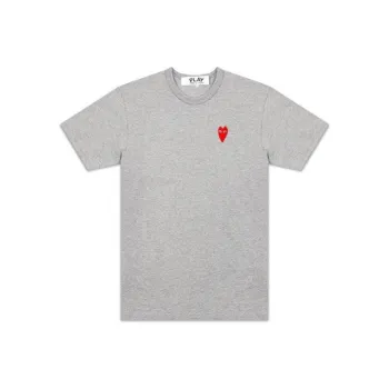 CDG Play T Shirts Men Gray