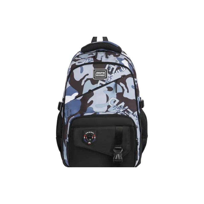 Deli Bear Nylon Fabric Backpack Regular Unisex Multicolor-11