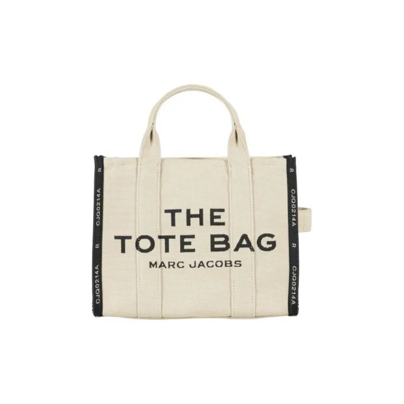 MARC JACOBS Woven Jacquard Tote Bag, Shopping Bag, Shoulder Bag, Handbag Medium Size Women's Beige-0