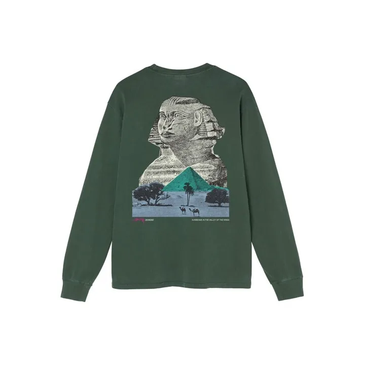 Stussy Sphinx Pigment Dyed Long Sleeve Tee-6