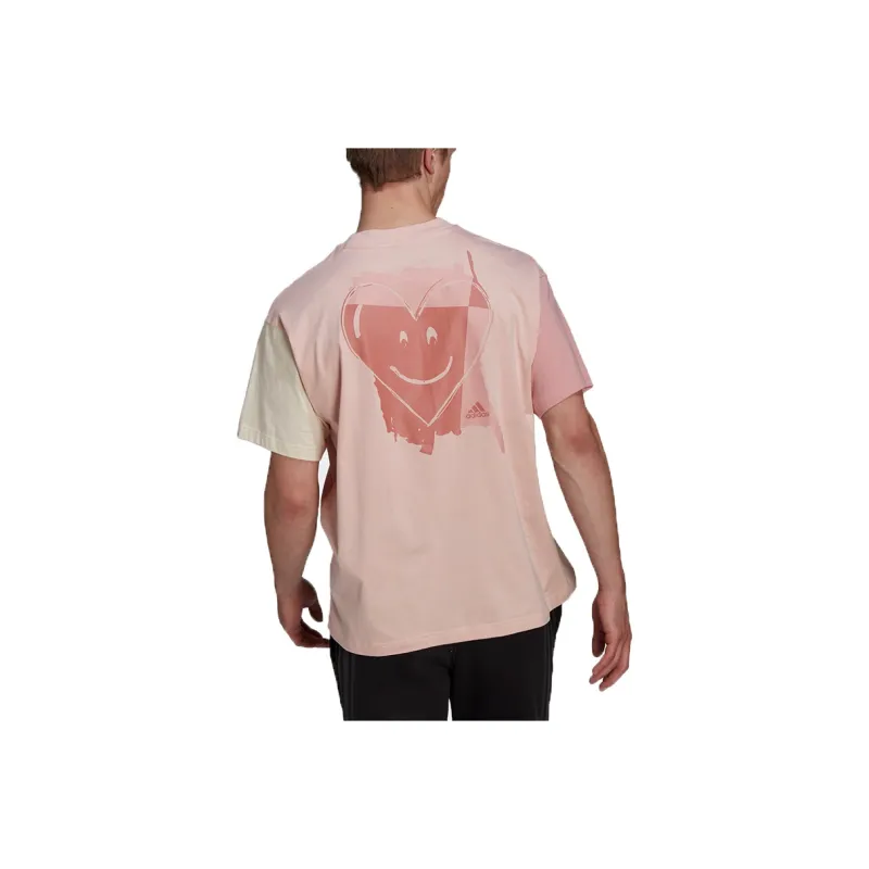 Adidas T Shirts Unisex Pink-0