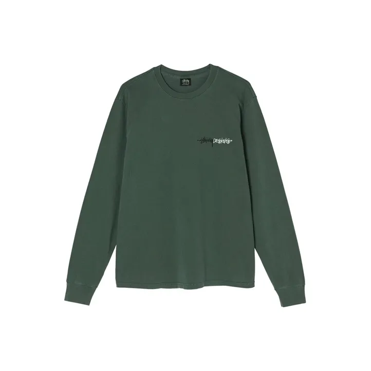 Stussy Positive Vibration Pigment Dyed L/S T shirt-8