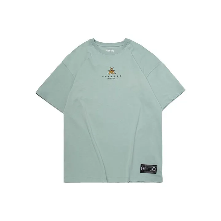 LiNing Badfive T Shirt Men's Gray Mist Green-0