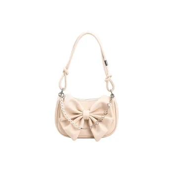 HCXK PU Shoulder Bag Regular Women's Ecru/Black/Yellow/Pink