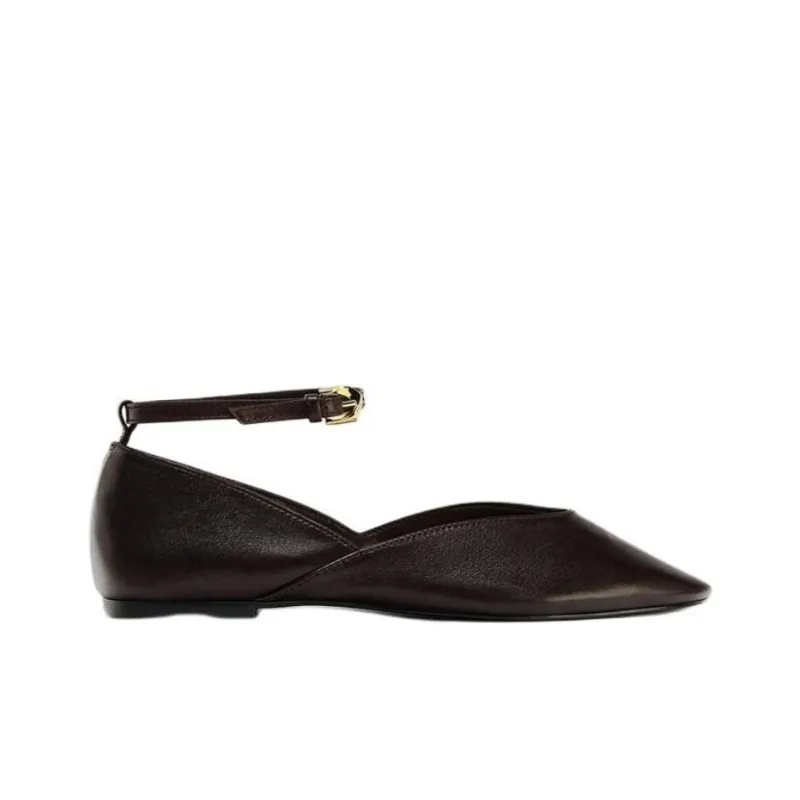 ZARA Casual Single Shoes 1cm Women's Brown-1