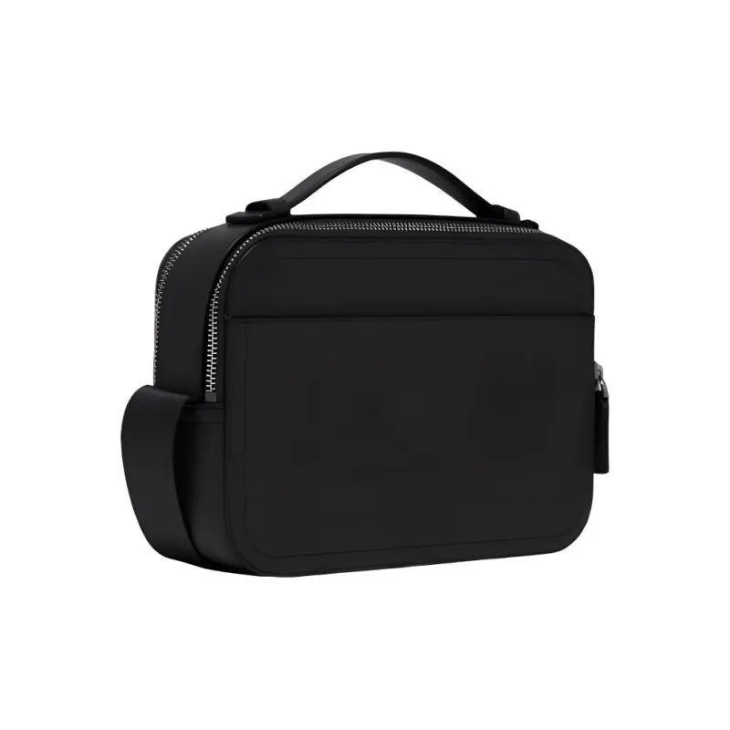 MICHAEL KORS MK Cooper Artificial Leather Camera Bag, Handbag, Shoulder Bag, Crossbody Bag Men's Black-1