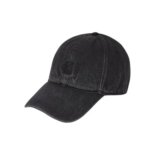 CALVIN KLEIN Cotton Denim Baseball Caps Men's Black