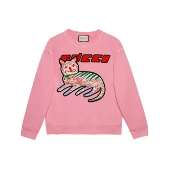 GUCCI Cat print Organic cotton Sweatshirt