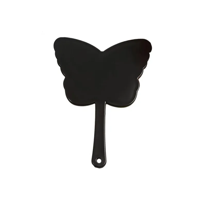 JOYTOUR Butterfly Shaped Handheld Mirror Pocket Mirror HD Plastic Controller Make up Tools-0