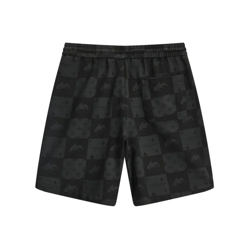FAIRWHALE Casual Shorts Unisex Black-1