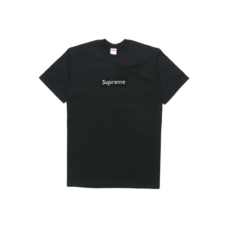 Supreme Swarovski Box Logo Tee-0