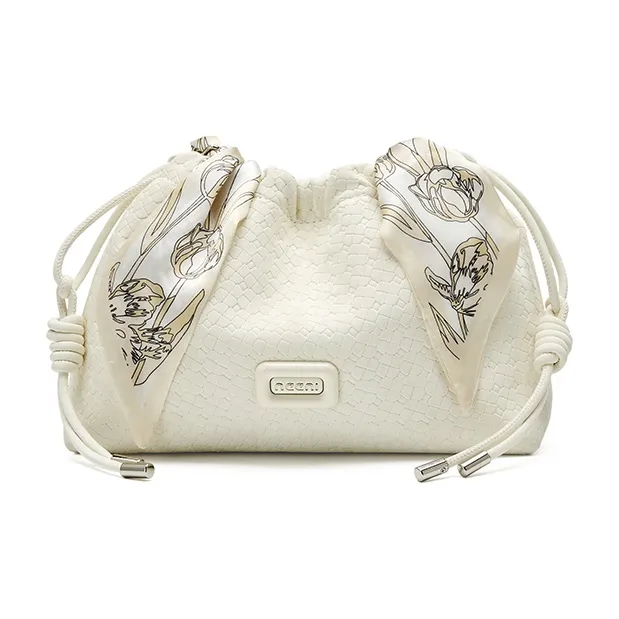 JOSINY Synthetic Leather Shoulder Bag Regular Women's Ecru/Light Green-0