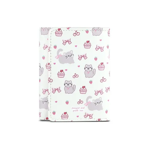OUZIHUANG PU Wallet Women's Glasses Cat/Cute And Adorable Pink Bear
