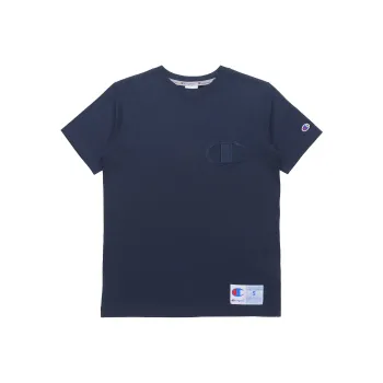 Champion Crew Neck Straight T Shirt Japan Version Men's Navy Blue